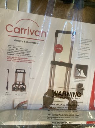 Carretilla Carrivan S-125. Plegable. Nuevo