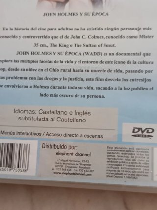 DVD John Holmes y su época
