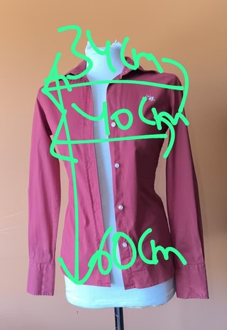 Camisa de vestir La Martina roja Talla XS