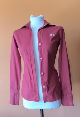 Camisa de vestir La Martina roja Talla XS