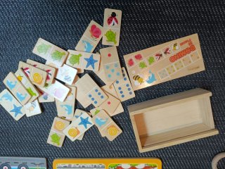 Lote juguetes madera niño bebé
