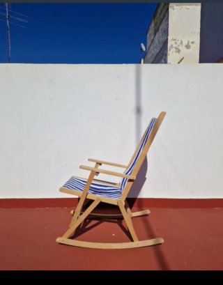 Mecedora Plegable de Madera