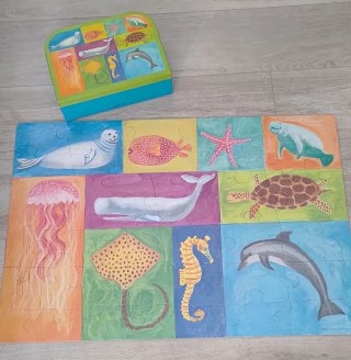Maleta Infantil Djeco  con puzzle