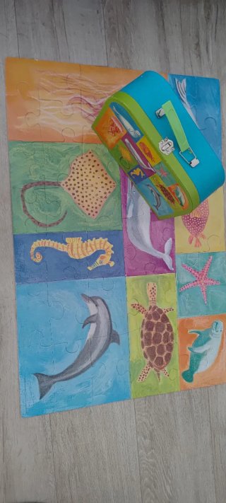 Maleta Infantil Djeco  con puzzle