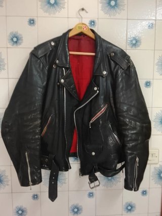 Chaqueta de cuero para moto