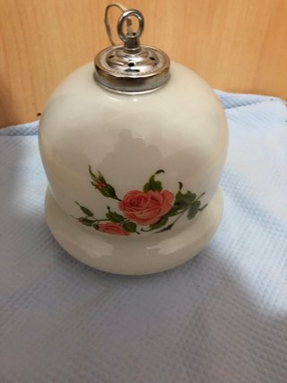 Lámpara Opalina Vintage Flores