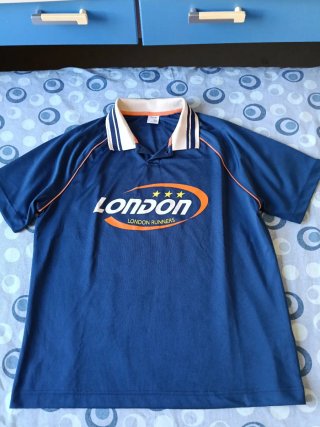Maglietta sportiva London Runners blu