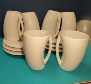 Set 6 Tazzine Caffè Porcellana