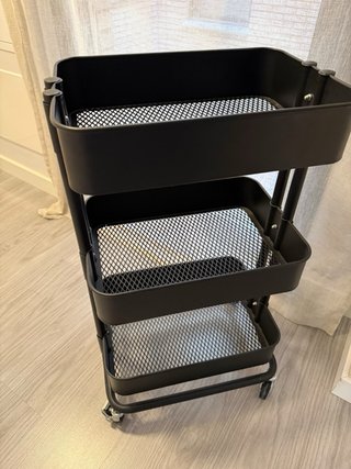 Carrito Raskog IKEA Negro