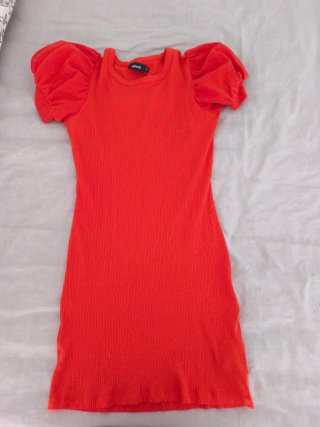 Vestido corto rojo Desigual