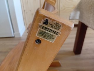 2 tronas Stokke de madera