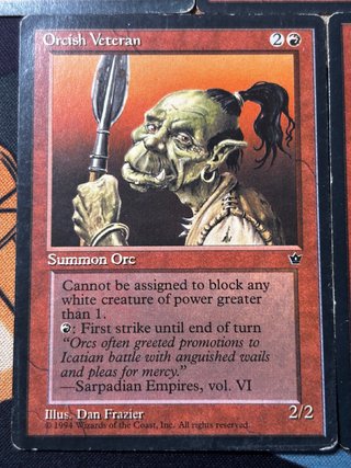 Lote 5 Cartas Orcos MTG Vintage Fallen Empires