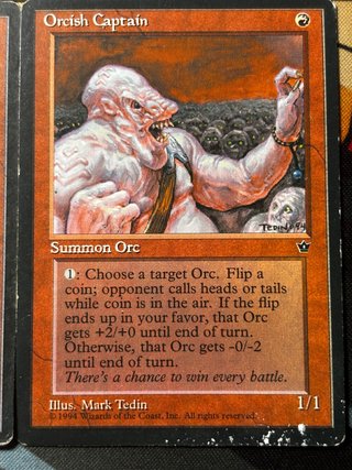Lote 5 Cartas Orcos MTG Vintage Fallen Empires