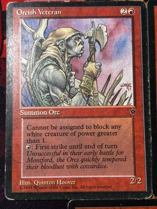 Lote 5 Cartas Orcos MTG Vintage Fallen Empires