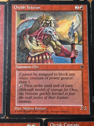 Lote 5 Cartas Orcos MTG Vintage Fallen Empires