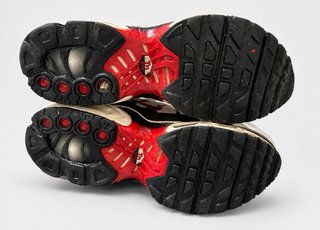 Zapatillas Nike Air Max Tavas Blancas Rojas