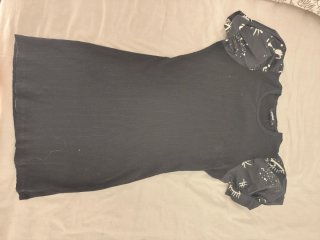 Vestido corto Desigual negro