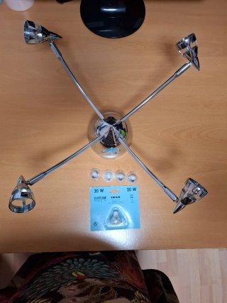 Lámpara de Techo IKEA Plateada