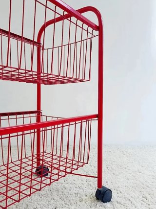Carrito Rojo Estilo POP | Vintage 80s