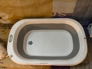 Bañera Plegable para Bebé con Cojín
