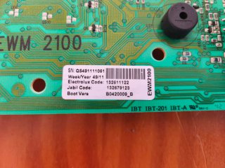 Panel de mandos de lavadora Electrolux