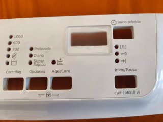 Panel de mandos de lavadora Electrolux