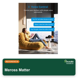 Meross Matter motor persiana eléctrico WiFi