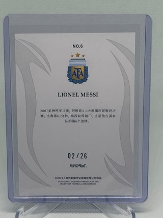 Lionel Messi /26 GOAT Argentina Fansmall