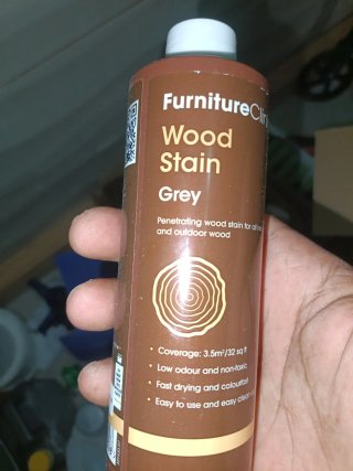 Dos botellas Tinte para madera FurnitureClinic Gri