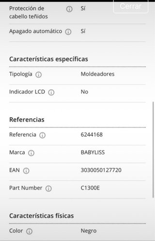 Rizador automático Babyliss Curl Secret 2