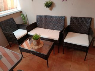 Conjunto de Jardín 4 Piezas Ratán