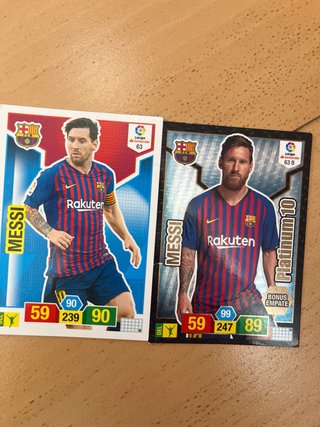 2 Carta Messi Adrenalyn Platinum 10