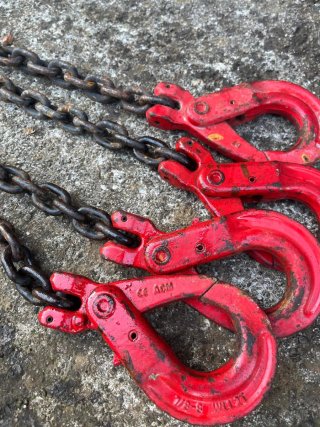 CONSTRUCCIÓN  Lote de 4 pulpos de cadenas CFB G80