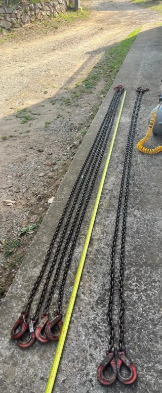 CONSTRUCCIÓN  Lote de 4 pulpos de cadenas CFB G80