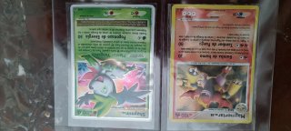Cartas Pokémon shaymin y magmortar.