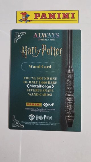 METALFORGE WAND CARD Piton Harry Potter Always