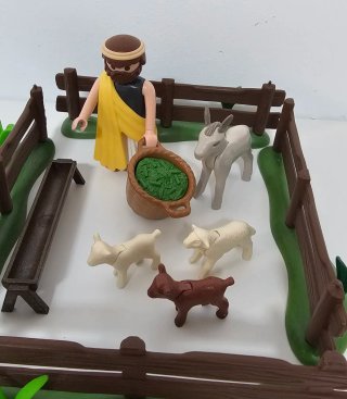 Playmobil Belén Pastor con Cabras