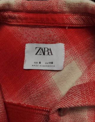 Camisa cuadros niña Zara