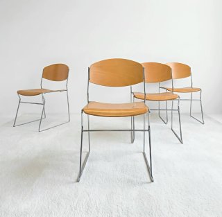 Set 4 Sillas estilo David Rowland | Vintage 70s