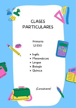 Clases particulares y de refuerzo