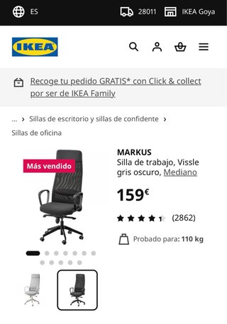 Silla de oficina IKEA Markus