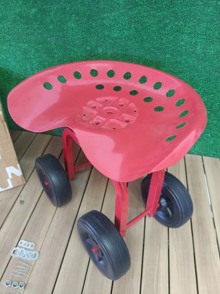 Costway Asiento de Jardín con Ruedas Todoterreno