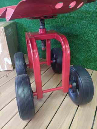 Costway Asiento de Jardín con Ruedas Todoterreno