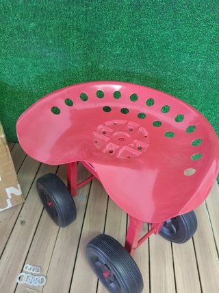Costway Asiento de Jardín con Ruedas Todoterreno