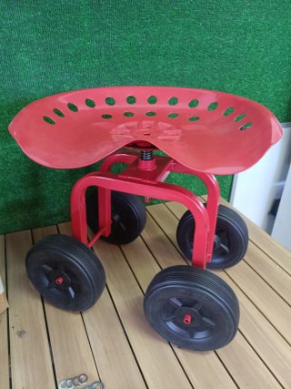 Costway Asiento de Jardín con Ruedas Todoterreno