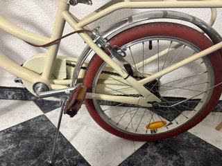 Bicicleta paseo niña 20 crema