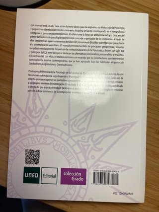 Historia de la psicología. UNED