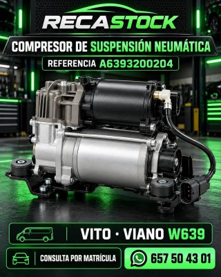Compresor Suspensión Neumática Vito Viano W639