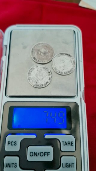 3 Monedas 50 Céntimos Alfonso XII Plata
