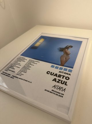 Cuadro Decorativo Álbum Cuarto Azul de Aitana